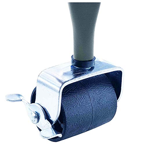 Caforo Bed Frame Wheels Casters Rollers Brakes Stem For Bedframe Socket With Locking Zinc Plating-White Set Of 4 #TOP2