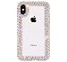 Jesiya for iPhone XR Case 3D Glitter Sparkle Bling Case Luxury Shiny Crystal Rhinestone Diamond Bumper Clear Protective Case Cover for iPhone XR Clear