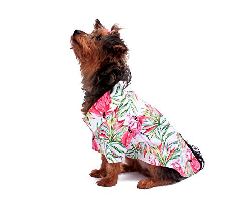 Image of Matchable Family Hawaiian Luau Men Women Girl Boy Clothes in Flamingo in Love