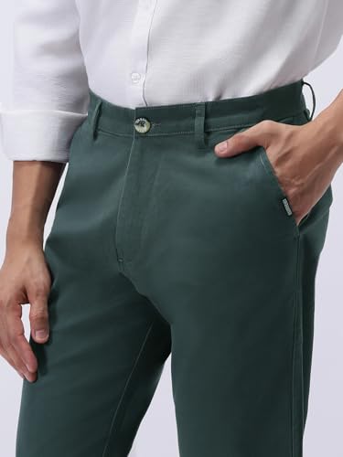 Image of Urbano Fashion Men's Regular Fit Mid Rise Cotton Casual Chinos Trousers Stretch