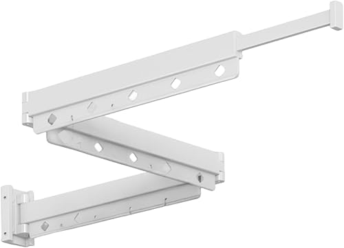 Tendedero de secado de ropa, tendedero de pared para colgar ropa, estante retráctil de secado de ropa, espacio grueso de aluminio plegable, para