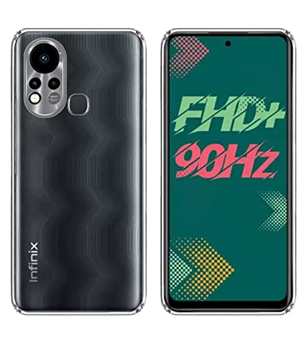 Image of COVERBLACK Transparent Rubber Back Cover for Tecno BD4J / Pop 5Pro - Transparent