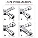 WILLBOND Meter Box Key Hose Key Spigot Key Gas Key 4 Way Multi Functional Utilities Key for Electric Cupboard Cabinet Opening Key(Silver)
