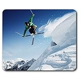 Ski Jump Skiing Skier Winter Sports Mouse Mat Pad Computer PC Laptop Gaming Office Home Desk Accessory Gadget 24199