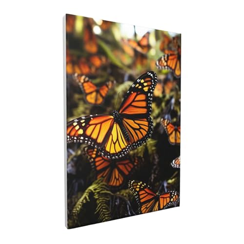 Toile murale papillon monarque orange pour réveiller un mur blanc triste