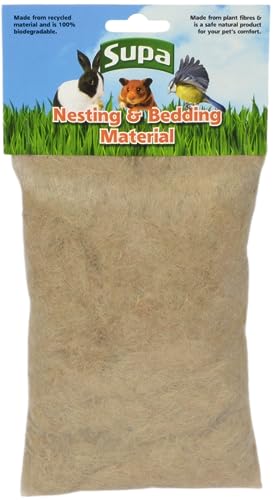 Supa Natural Bedding & Nesting Material For Birds & Small Animals Environmentally Friendly Jute Fibre. Makes A Warm Cosy And Safe Nest