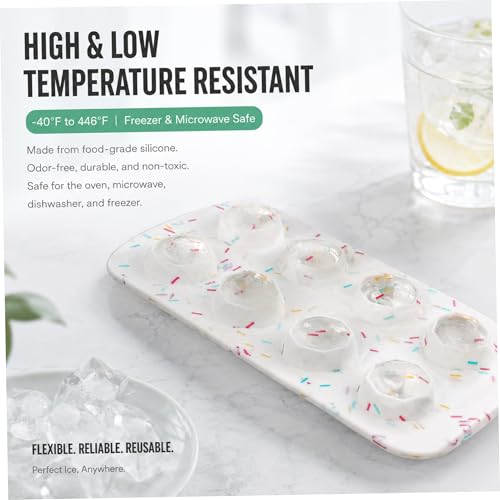 Molde de silicona para hielo en forma de corazón, 8 cavidades miniatura 4