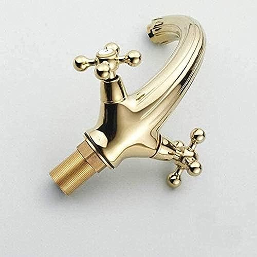 Grifo de baño dorado monobloque para solucionar las salpicaduras en el lavabo 4