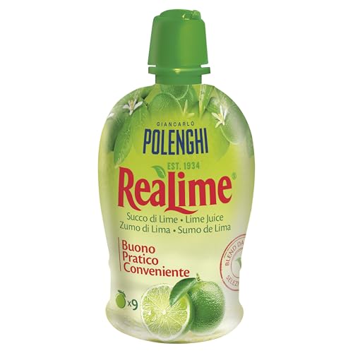 Polenghi - Zumo Crítico de Lima, Producto Italiano, Jugo Exprimido Concentrado, Ideal para Salsas, Marinados, Platos de Carne, Pescado, Ensaladas y Bebidas Producto Natural, 200ml