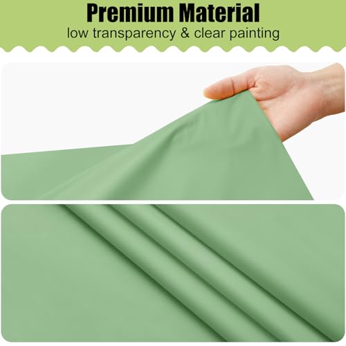 Image of Smiry Disposable Table Cloth 3 Pack, 84 Inch Round Waterproof Plastic Tablecloth, Decorative Round Table Covers for Party, Birthday, Picnic, Sage Green