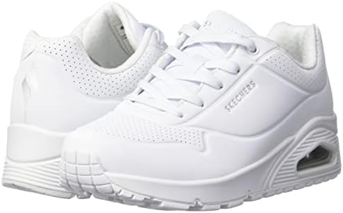 Skechers Women's Uno-Stand on Air Sneaker, White, 5 Wide | Image 6