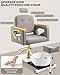 Hicomony Pedicure Chair No Plumbing with Foot Spa,360 Rotation Reclining Portable Pedicure Station,Hydraulic Adjustable,Lift Foot Spa Chair,Silla de Pedicura Profesional(Queen, Grey)