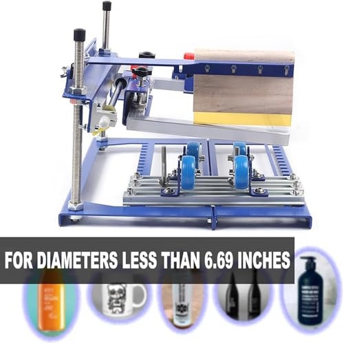 Machine de sérigraphie cylindrique manuelle simple pour objets coniques de moins de 170 mm