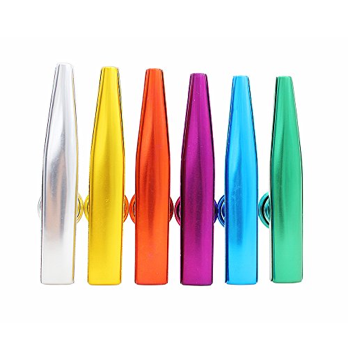 Lovestown 43223-14646 Kazoos Musical Instruments,6 Pcs Metal Kazoos Flute thumb #4