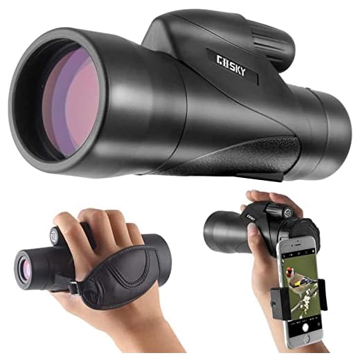 Gosky Monocular Telescope, 12x50 ED Glass Monocular for Adult, Ultra HD Multi with High Powerful Coated, BAK4 Prism & Waterproof Suitable for Bird Watching Hunting Camping Wildlife -1250ED