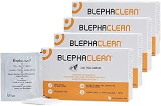 80 Blephaclean Sterile Daily Eyelid Wipes for Blepharitis | Cleaning Hygienic Moisturising Eyelid Wipes for Sensitive Skin, 20 Wipes x 4 Pack (80 Wipes)