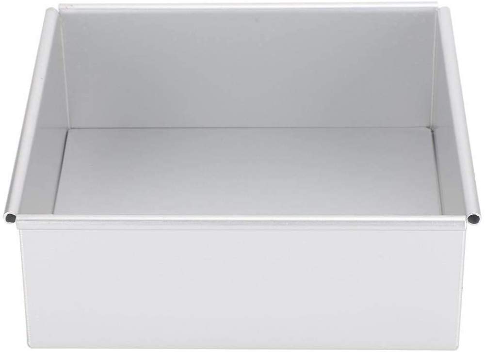 Stampo per Torta da Forno a Forma Quadrata in Alluminio Anodizzato Stampo per Torta per Mousse con Fondo Rimovibile per Cucina Domestica