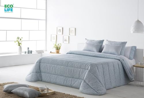 JVR | Conforter Nórdico Tamaño 220 Ligero y Cálido para Invierno – Edredón Aislante Color Azul para un Descanso Cómodo y Reparador