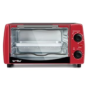 WOLTU Mini-Brood Pizza-Oven 12 liter, Geroosterde Mini-oven met Timer 100-250 ℃ 800W, BF10rsz