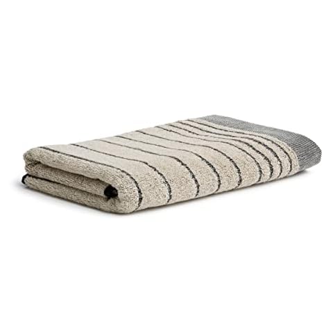 möve Eden Duschtuch Querstreifen mit Schlauchsaum 80 x 150 cm aus 80 % Baumwolle / 20 % Leinen Cover