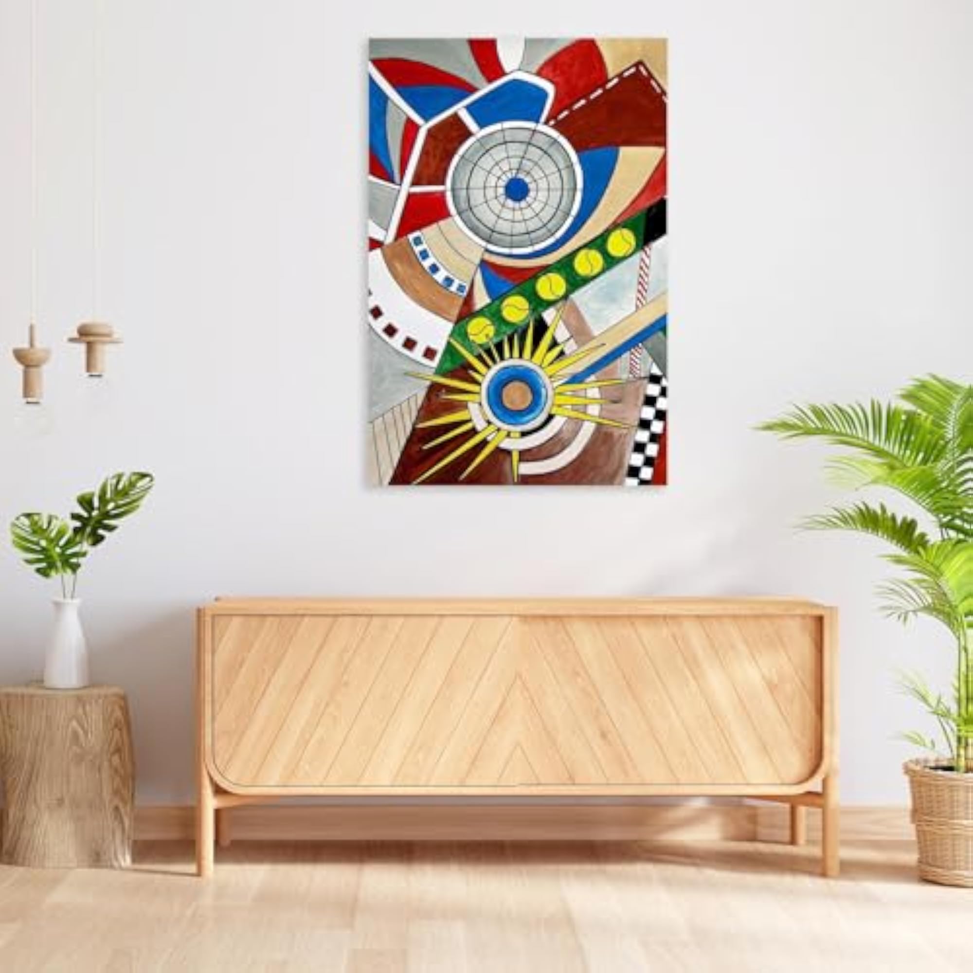 Modern Abstract D1 Peel & Stick Vinyl Wall Sticker