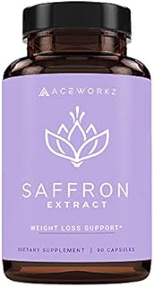 ACEWORKZ 100% Pure Saffron Extract - Appetite Suppressant for Weight Loss - Metabolism Booster - Diet Pills for Women & Men (90 Capsules)