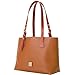 Dooney & Bourke Handbags for Women, Pebble Grain Leather Hanna Small Tote Bag with Zipper Compartment - Brown