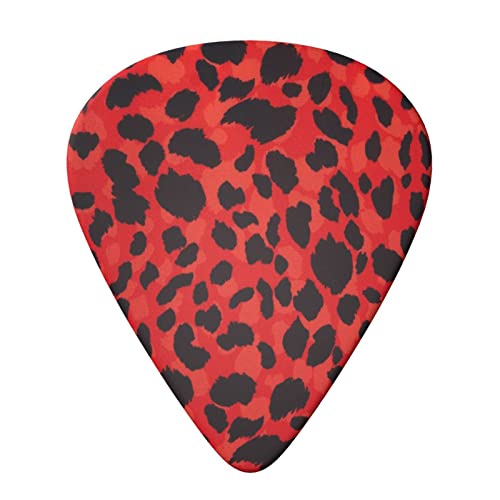 Ensemble de 6 médiators de guitare à motif léopard rouge pour guitare acoustique, guitare électrique, basse, ukulélé… - Les Beatles, Paul McCartney, John Lennon, RIngo Starr, George Harrison Ensemble de 6 médiators de guitare à motif léopard rouge pour guitare acoustique, guitare électrique, basse, ukulélé… – Image 4