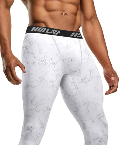 Holure 3 Pack Men's Compression Pants, Athletic Workout Running Leggings for Men, Sports Base Layer Thermal Tights4