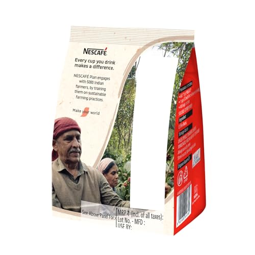Image of NESCAFE Classic Instant Coffee Powder | Great start to your morning | 100% Pure Coffee | 200g Pouch