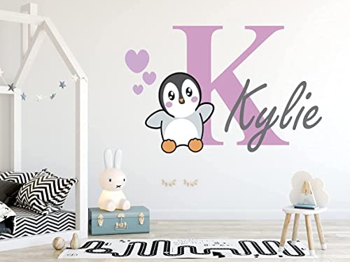 Vinilo Decorativo Personalizable Love Penguin miniatura 6
