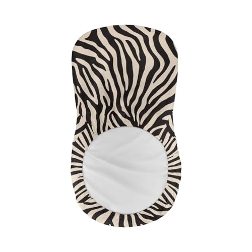 Image of Zebra Stripes Bar Stool Cover Stretch Counter Stools Pub Chair Slipcover for Dining Room Removable Anti-Scratches Spills Chair Covers for Dining Room Chairs Set of 4