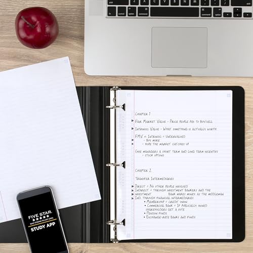 Five Star Loose Leaf Paper + Study App, College Ruled Filler Notebook Paper, Reinforced, Fights Ink Bleed, 8-1/2" x 11", 200 Sheets (170054-ECM) by Five Star - Image 7