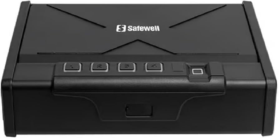 Cofre para armas - Safewell modelo PS2902F com biometria | Amazon