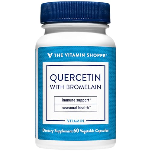 The Vitamin Shoppe Quercetin with Bromelain 250mg Antioxidant (60