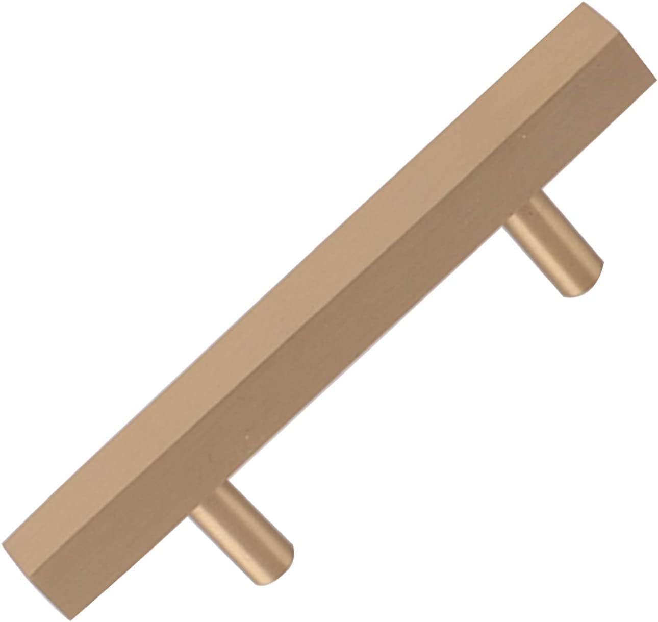 YATUOPNG Furniture Drawer Pulls-Door Cupboard Knobs-Gold Door Handle Rail Handles Pure Copper Kitchen Cabinet Bar