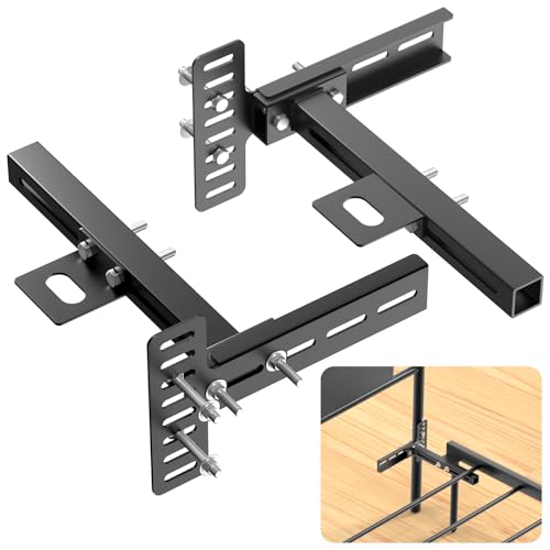 Aglehome Headboard Brackets - Adjustable Base Headboard Bracket Kit for Metal Bed Frame Wall Mounting Brackets Compatible with Most Bed