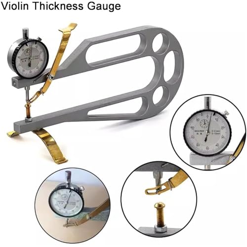 Indicateur d'épaisseur de violon avec étrier de test de précision 0,01 mm pour luthier - 4