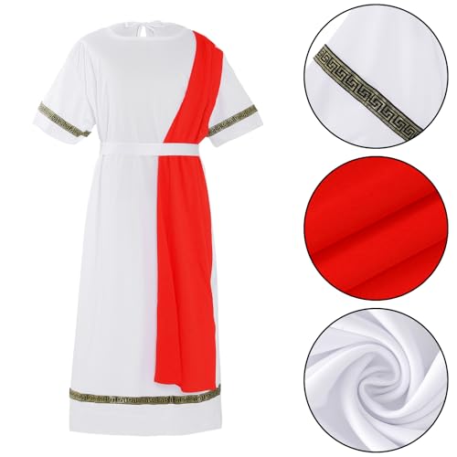 Disfraz completo de toga estilo dios griego romano miniatura 4