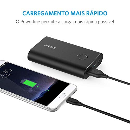 Cabo USB-C para USB 3.0, Anker Powerline, 90 centímetros PVC, Preto