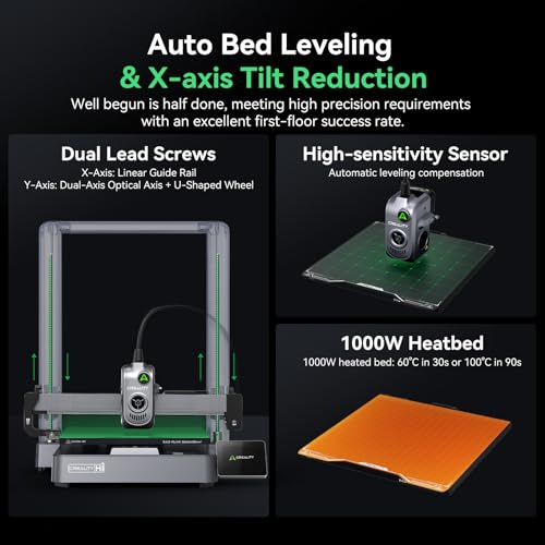 Creality Hi Combo 3D-Drucker, 500 mm/s Druckgeschwindigkeit, Mehrfarbendruck, Geräuschloser Druck, Automatische RFID-Erkennung von Verbrauchsmaterialien, Druckgröße 260 x 260 x 300 mm – Bild 5