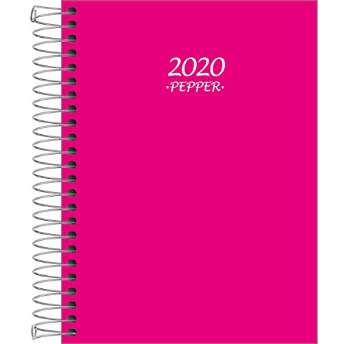 Agenda Espiral Pepper, Tilibra 2019, Rosa, Pacote de 4