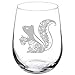 Wine Glass Goblet Fancy Squirrel (17 oz Stemless)