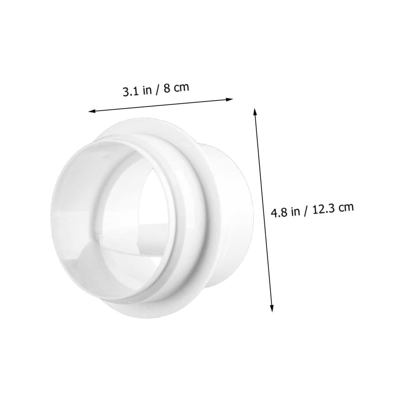 Veemoon 5stücke Duct Connector Mit Rückschlagventil Luftventil Für Einseitigen Installieren Demontieren Geeignet Für Heizungs Und Klimaanlagenventilation