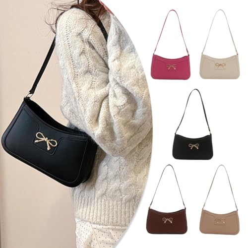 Autumn Winter Armpit for Women Handbag Bows Shoulder Simple Underarm Shopping Fashion Commuting4