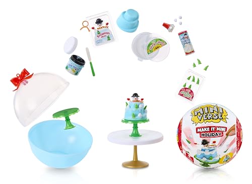 MGAs Miniverse Make It Mini Holiday 2025 The Grinch Dr. Seuss Mini Collectibles Mystery Blind Packaging Holiday Seasonal DIY Crafts Resin Play Replica Food NOT EDIBLE Collectors Gift 8+