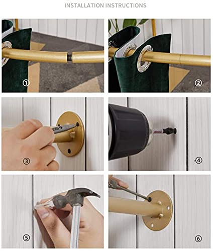 Dressing Room, Clothing Store Fitting Room, Blackout Curtains Change Clothes Room, U-Shaped Ring Shelf Changing Room, Metal Track Locker Room For Office Easy To Install, 10 Colors, 3 Sizes Diy Tempora #TOP4