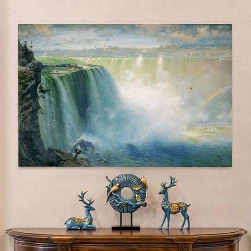 Chute d'eau Niagara de George Inness sublime impression murale pour bureau et cuisine
