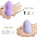 15 Pcs Makeup Sponges Set - 3 Shapes Multi-Colored Soft Cosmetic Sponges for Liquid, Cream & Powder Foundation, Concealer (Pink/Nude/Purple/Green/Blue)