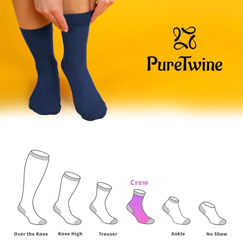 Crew Socks for Women Soft Combed Cotton Moisture Wicking Thin Ladies Dress Socks with Seamless Toe4